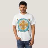 フルールドリス家紋・姓Tシャツ Tシャツ (正面フル)