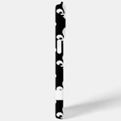 フルールドリス、白黒、白、あなたの名前 Case-Mate iPhoneケース (裏面 / 右)