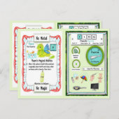 フルール – ふっ素ホーンユニコーンゲームカード ポストカード (正面/裏面)