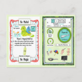 フルール – ふっ素ホーンユニコーンゲームカード ポストカード (裏面)