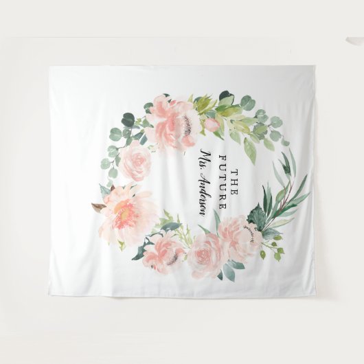 フルール・ジョリー プリティーフラワーブライダルバックドロップ タペストリー (正面(横))