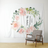 フルール ジョリー プリティーフラワーブライダル背景 タペストリー (インサイチュ(横))