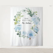 フルール ジョリー プリティーフラワーブライダル背景 タペストリー (正面)