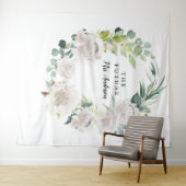 フルール ジョリー プリティーフラワーブライダル背景 タペストリー (インサイチュ(横))