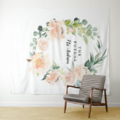 フルール ジョリー プリティーフラワーブライダル背景 タペストリー (インサイチュ(横))
