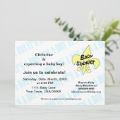 フルール・ド・リス おとこの子ベイビーシャワー 招待状 (スタンド正面)