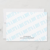 フルール・ド・リス おとこの子ベイビーシャワー 招待状 (裏面)