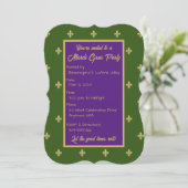 フルール・ド・リス マーディ・グラ パーティー 招待状 (スタンド正面)