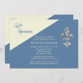 フルール・ド・リス 初聖体招待状 招待状 (正面/裏面)