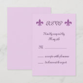 フルール ド リス RSVP ライラック (正面/裏面)