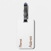 フルーンピーの猫 ラゲッジタグ (裏面縦)