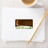 フルー遊トの素朴ココペリ結婚の住所 ラベル (インサイチュ)