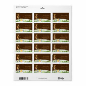 フルー遊トの素朴ココペリ結婚の住所 ラベル (フルシート)