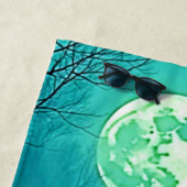 フル不気味ムーンナイトデザイン ビーチタオル (インサイチュ)