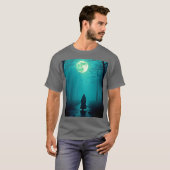 フル不気味ムーンナイトデザイン Tシャツ (正面フル)