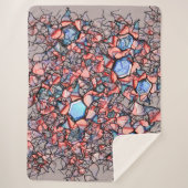 フル仮想entalhada nasコアazul e salman シェルパブランケット (正面)