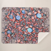 フル仮想entalhada nasコアazul e salman シェルパブランケット (正面(横))