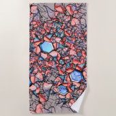 フル仮想entalhada nasコアazul e salman ビーチタオル (正面)