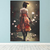 フル体タトゥードレディーアサシン キャンバスプリント (インサイチュ (ウッドフロア))