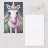 フル体完全に愛らしいユニコーン 名刺 (正面/裏面)
