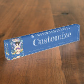 フル姿妖精の女神サンダー_コーブ デスクネームプレート (側面)