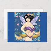 フル姿妖精の女神サンダー_コーブ ポストカード (正面/裏面)