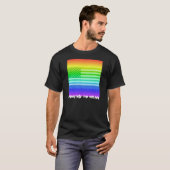 フル米国国旗の虹 – 価値のある衣服 Tシャツ (正面フル)