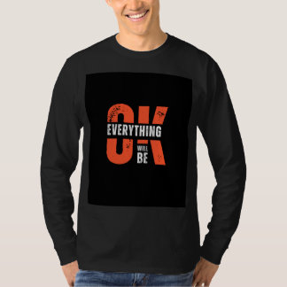 フル袖の黒いTシャツ Tシャツ