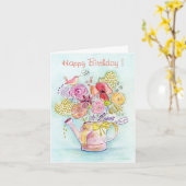 フル開花での生活 カード (黄色い花)