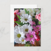 フル開花サンキューグリーティングカード サンキューカード (正面/裏面)