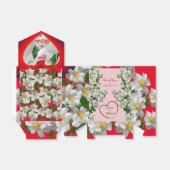 フル開花ラブウェディングパーティー フェイバーボックス (折り畳みなし)