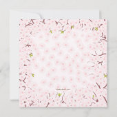 フル開花招待状 招待状 (裏面)