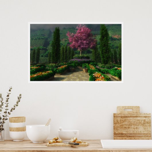 フル開花 ポスター (キッチン)