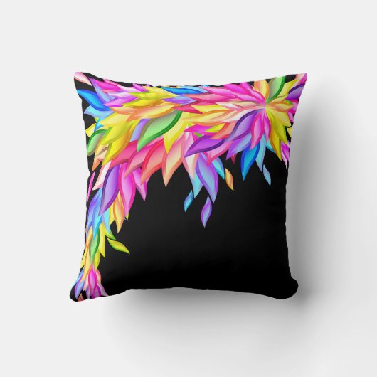 フル離れカラーの抽象芸術American MoJo枕 クッション (裏面)