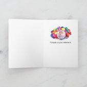 フル&デフレッド気球リタイアメントまたは移動カード サンキューカード (内部)