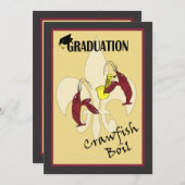 フル・ド・リス カニ料理 卒業パーティー招待状 招待状 (正面/裏面)