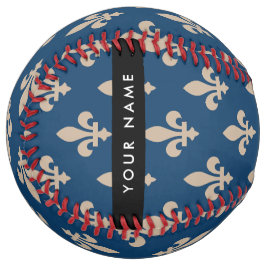 フル・ド・リス, ネイビーブルーにベージュ, ロイヤル, あなたの名前 ソフトボール