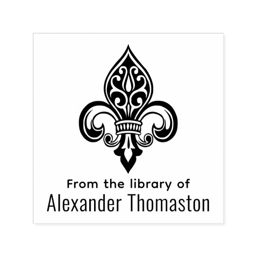 フル・ド・リス #26 “From the Library of” セルフインキングスタンプ (デザイン)