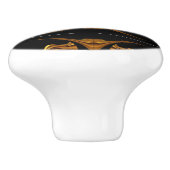 フル リキッド ゴールド ブラック モノクローム ドロワー アケムポン セラミックノブ (側面)