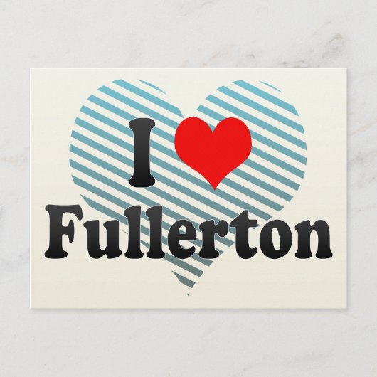 フルertonが大好き、アメリカ合衆国 ポストカード (正面)