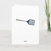 フレおもしろいンドシップカード,ペンスの頭の上に飛び込む悪い日 カード (裏面)