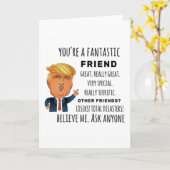 フレおもしろいンド誕生日最高の贈り物 カード (黄色い花)