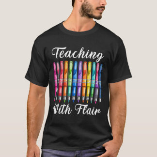 フレアで教える就学前教育の先生 初日 Tシャツ