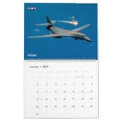 フレアと戦え!米国軍隊機 カレンダー (1月 2027)