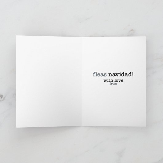 フレアズ・ナビダッドのクリスマスカード シーズンカード (内部)