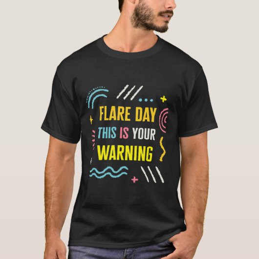 フレアデイ複合地域疼痛症候群認識度 Tシャツ (正面)