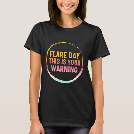 フレアデイ複合地域疼痛症候群認識度 Tシャツ (正面)