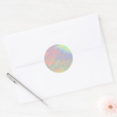 フレアフラク太陽のトラクタカラフル抽象芸術 ラウンドシール (封筒)