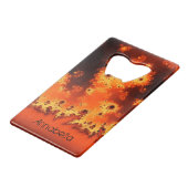 フレア太陽のフラクタルボトルオープナー クレジットカード栓抜き (裏面アングル)