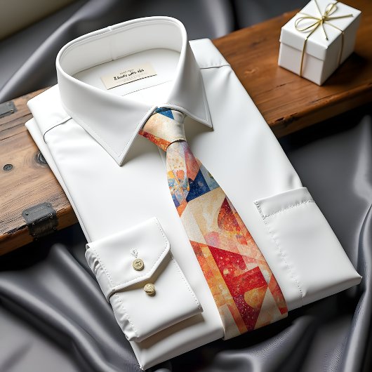 フレア太陽の抽象芸術アートタイ ネクタイ